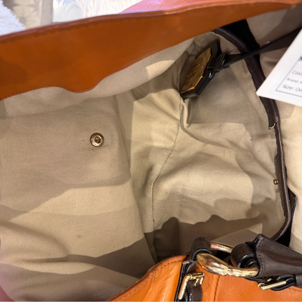 Ralph Lauren Leather Shoulder bag, Tan/brown, One Size, Used - Excellent - Picture 8 of 9